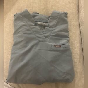 Figs Dusty Blue discontinued style scrub top